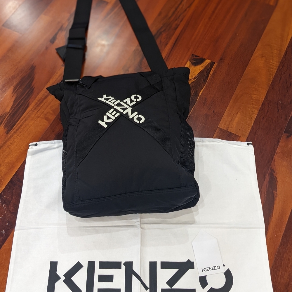 Kenzo Large Logo Tote with Removable Adjustable Crossbody Strap + Dust Bag Nwt ❤